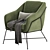 Stylish Brida Armchair, Versatile Colors 3D model small image 4