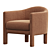 Elegant Isabella Chair West Elm 3D model small image 2