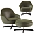 Luxury Swivel Armchair By Minotti 3D model small image 1