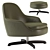 Luxury Swivel Armchair By Minotti 3D model small image 2