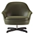 Luxury Swivel Armchair By Minotti 3D model small image 4