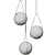 Celestial Gyroscopes Sphere Chandelier 3D model small image 4