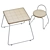 Kids Table & Stools Set 3D model small image 5