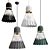 Modern Nordic Art Deco Light 3D model small image 1