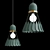 Modern Nordic Art Deco Light 3D model small image 2