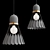 Modern Nordic Art Deco Light 3D model small image 3