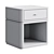 Modern MDF Bedside Table 3D model small image 3