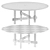 Industrial Chic Knot Table 3D model small image 3