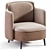 Luxury Modern Armchair 2015 Cora 3D model small image 2
