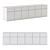 Sleek Corona 9 Credenza Display 3D model small image 2