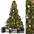 Festive Christmas Tree Set 3D model small image 1