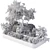 Title: 27-Piece Outdoor Plant Set 3D model small image 7
