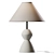 Granite & Brass Table Lamp 3D model small image 1