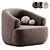 Modern Comfort Sofia Armchair Westwing 3D model small image 3