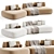 Luxury Residenza Sofa Eichholtz 3D model small image 3