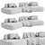 Luxury Residenza Sofa Eichholtz 3D model small image 4