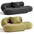 Serpentine Contemporary 3D Sofa Model 3D model small image 1