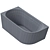 Sancos Veneto L R Standalone Acrylic Bathtub 3D model small image 4