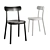 Trendy Open-Back Beech Chair 3D model small image 2