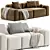 Gum Sofa 2015 3D Model 3D model small image 4