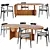 Stylish Conferencing Set: Tecta Lot Table & Miniforms Claretta Chair 3D model small image 1