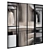 Modern Walk-in Wardrobe with Décor 3D model small image 2