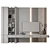 Decor TV Wall Shelf Unit 3D model small image 2