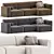 Bayvin-2 Soft Grey Corner Sofa 3D model small image 1