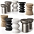 Modular Color-Changing Side Tables 3D model small image 3