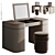 Luxury Vanity Table YAMA 3D model small image 1