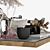 Elegant Home Decor Set 3D model small image 5