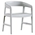 River Gray Chair: Oak & Fabric 3D model small image 6