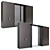 Modern Pivot Door Wardrobe System 3D model small image 5