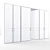 Modern Pivot Door Wardrobe System 3D model small image 7