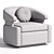 Modern Vienna Way Club Chair 3D model small image 4