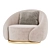 Sculptural Abbracci Armchair, Modern Design 3D model small image 3