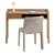 Sleek Oak Desk Set 3D model small image 3