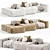 Modern Pixel Sofa Saba Italia 3D model small image 1