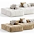 Modern Pixel Sofa Saba Italia 3D model small image 3