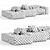 Modern Pixel Sofa Saba Italia 3D model small image 4