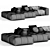 Modern Pixel Sofa Saba Italia 3D model small image 5