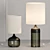 Elegant Stephe Glass Table Lamps 3D model small image 2