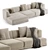 De Padova Alberese Chaise Sofa 3D model small image 2