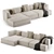 De Padova Alberese Chaise Sofa 3D model small image 5