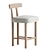 Sleek 3D Aaron Counter Stool 3D model small image 2