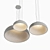 Elegant Gypsum Glass Chandelier Edmon 3D model small image 2