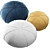 Cozy Modern Pouf Set 3D model small image 2