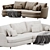 Elegant 2015 Duo Sofa Model 3D model small image 2