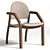 Junо Soft Wood Armchair 3D model small image 1