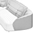 Elegant Holden Curvo Sofa  3D model small image 4